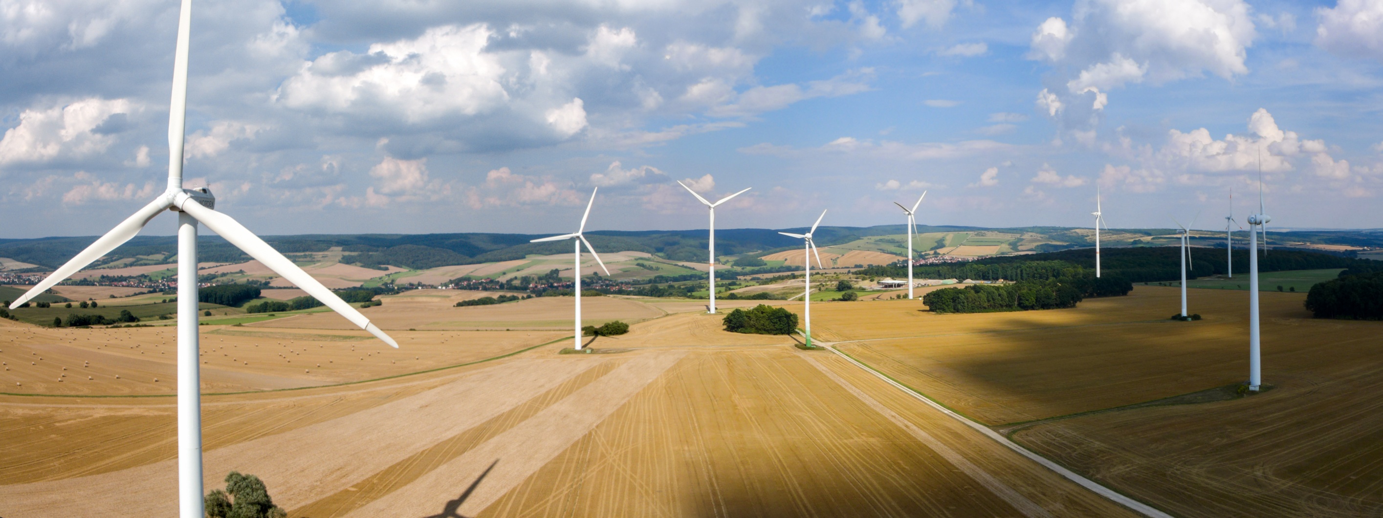 Inspektionsflug Windkraftwerk
